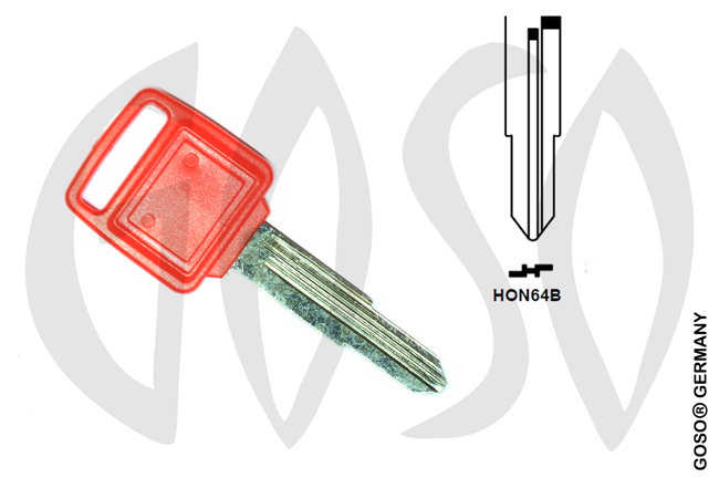 Honda Motorcycle key HON64B MT53