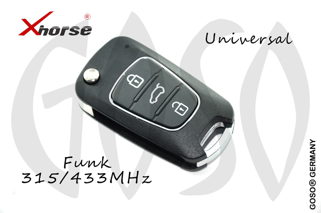 [Blau] XHORSE VVDI Remote Key for Kia Hyundai NB-Serie Wireless 433MHz 3B XNHY02EN XN-D