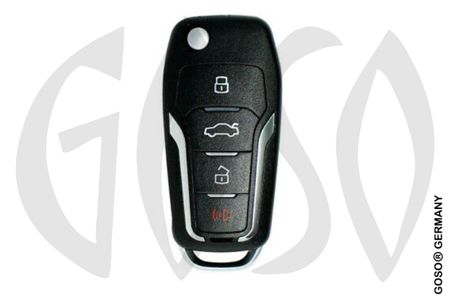 Xhorse Blau Wireless Flip Remote Key 4 Button Ford XNFO01EN XN-A