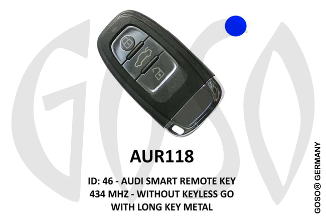 IEA- Zedfull Remote Key for Audi 434MHz ID46 3T HU66 Lang AUR118 ZR07