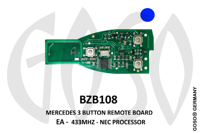 Remote Key for Mercedes  NEC IEA- Zedfull 433MHz NEC 3T  BZB108 ZR15
