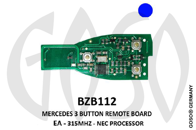 Remote key for Mercedes Benz IEA-Zedfull l315MHz NEC 3T  BZB112 ZR19