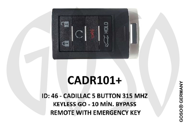 Remote Key for Cadillac IEA-Zedfull  ID46  315MHz ID46 5T  CADR101+ ZR29
