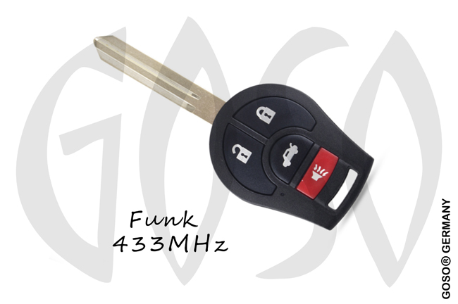 Remote Key for Nissan 433MHZ NSN14 4T (without ID46 PCF7936) ZR310