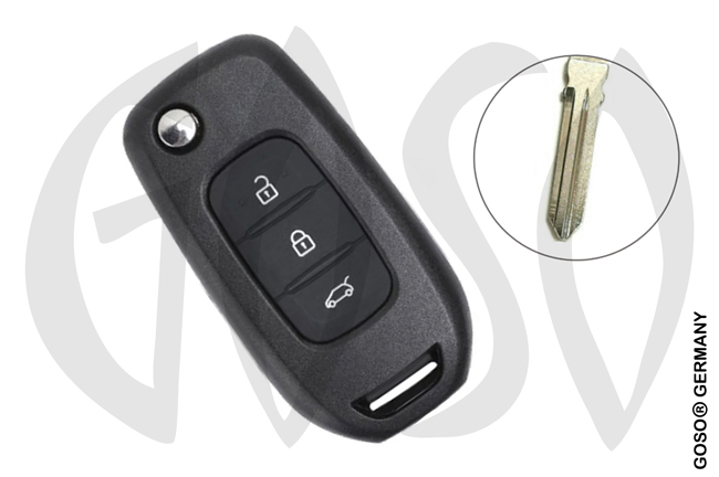 Remote Key for Dacia Renault 433MHz 4A AES ID49-1E PCF7961M HU179 starr 3T ZR493