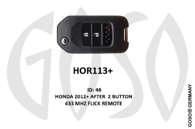Remote Key for Honda IEA-Zedfull 433MHz ID46 2T  HOR113+ ZR53