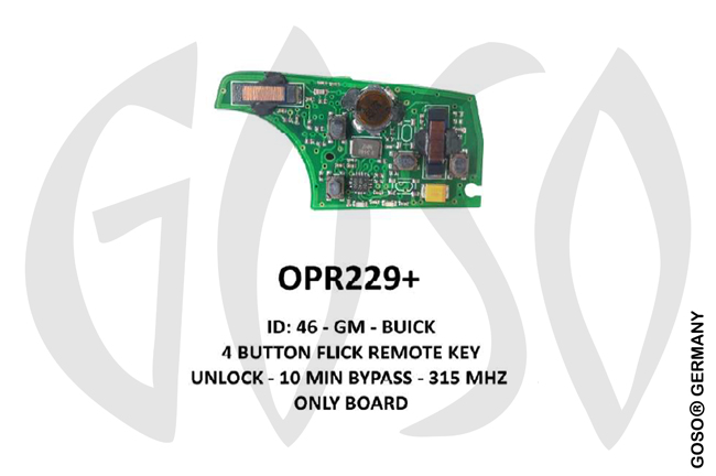 Remote Key for Opel IEA-Zedfull  315MHz ID46 GM 4T  OPR229+ ZR79